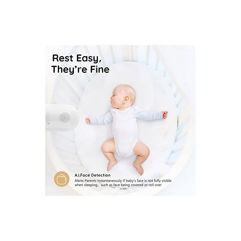 Ebemate Smart Baby Monitor - Full HD Streaming, Interactive Audio, Calming Lullabies, 5 of 7