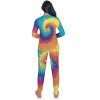 #followme Tie Dye 2 Piece Jogger Thermal Pajama Set for Women 6862-10575-XXL - 3 of 3