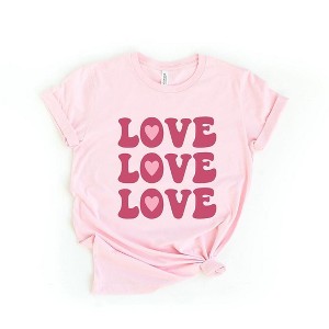 Simply Sage Market Women's Love Love Love Short Sleeve Graphic Tee - 1 of 4