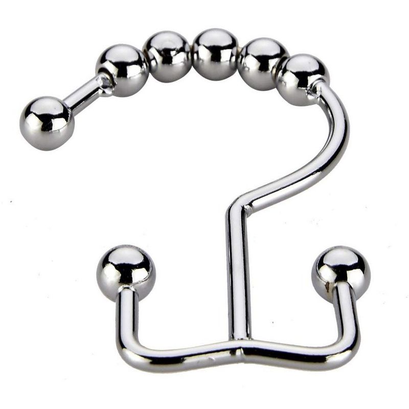 2LB Depot Double Shower Curtain Hooks Rings Set of 12, 5 of 6