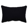 Twisted Cord LumbarThrow Pillow Black - Pillow Perfect: Modern Abstract Design, Indoor Use, Weather & Fade-Resistant - 2 of 4