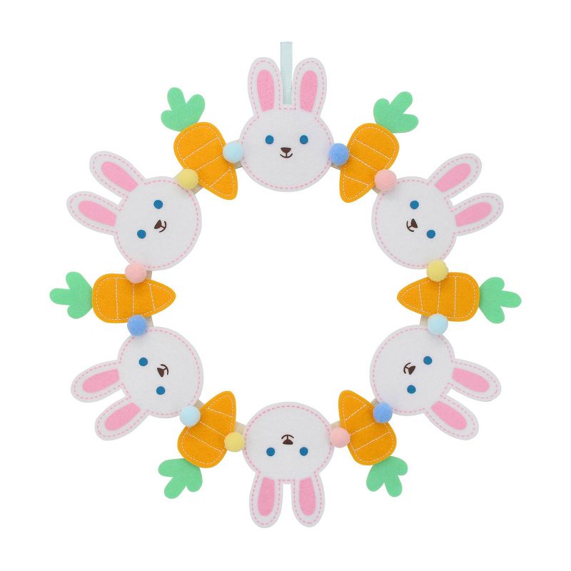 Mini Easter Wreath Felt Bunnies and Carrots - Spritz&#8482;, 1 of 7
