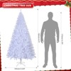 6ft White Christmas Tree, Artificial Xmas ree with 1000 PVC Branch Tips - 3 of 4