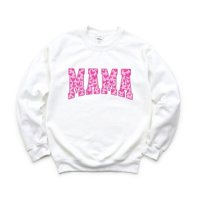 Simply Sage Market Women's Graphic Sweatshirt Mama Pink Hearts