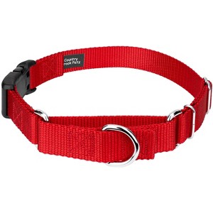 Country Brook Petz Heavy Duty Nylon Martingale Dog Collar with Deluxe Buckle - 30+ Vibrant Color Options - 1 of 4