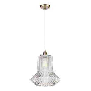 Springwater - 1 Light Cord Hung Mini Pendant In Industrial Style-14 Inches Tall and 12 Inches Wide - 1 of 1