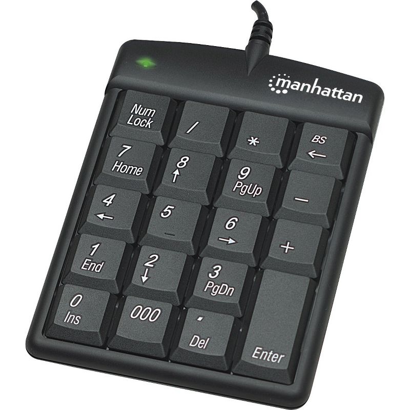 Manhattan USB Numeric Keypad with 18 Full-size keys, 3 of 5