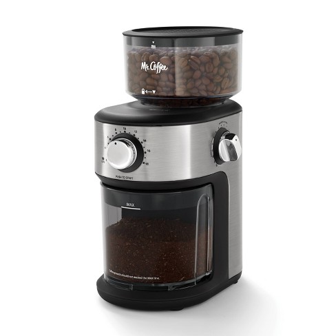 Mr. Coffee Café Grind 18-cup Automatic Burr Mill Grinder ...
