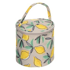 Unique Bargains Portable Crochet Knitting Sewing Craft Yarn Storage Bag Yellow Lemon 5.12" x 5.51" - 1 of 4