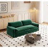 YONWAY 73" Queen Pull Out Sofa Bed with Side Storage, 3-in-1 Convertible Sleeper Sofa Velvet Loveseat Bed, for Living Room,Bedroom,Apartment,Office - 2 of 4
