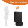 ALEXOUN Drawers Dresser for Bedroom,Storage Drawer Unit with Fabric Bins,Sturdy Metal Frame,Wood Tabletop for Guest Room,Entryway - 3 of 4