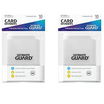 Ultimate Guard 2 Packs Ultimate Guard Transparent Card Dividers (10) Standard Size Individual Pack