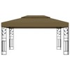 vidaXL Gazebo with Double Roof 9.8'x13.1' Taupe 0.6 oz/ftÂ² - 2 of 4