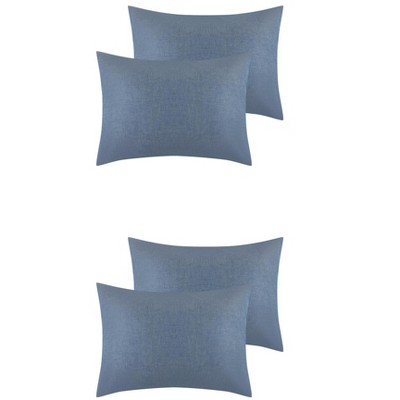Unique Bargains Polyester Envelope Closure Soft Breathable Pillowcases Cover 4 Pcs