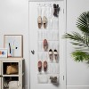 10 Shelf Hanging Shoe Storage Organizer Gray - Room Essentials™ : Target