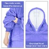 Solaris Women Flannel Blanket Hoodie Oversized Sweatshirt, Wearable Fleece Blanket Woman, Valentine’s Day Gift for Her - 2 of 4