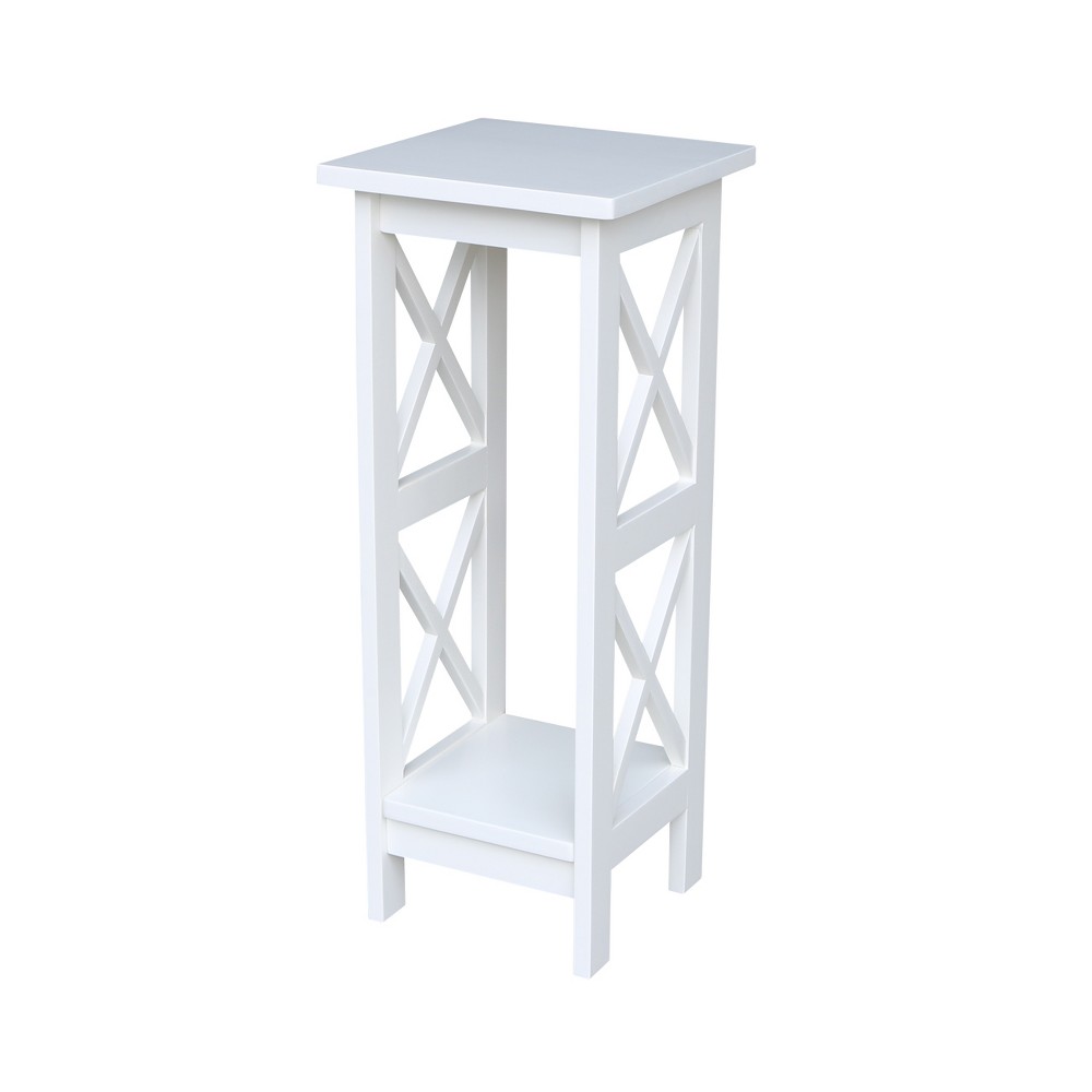 Photos - Plant Stand 30" X-Sided  White - International Concepts