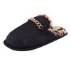 Jessica Simpson Women's Plush Microsuede Scuff Slipper with Chain Embellishment - 3 of 4