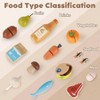 Wooden Play Food Sets, Kitchen Toys, Pretend Food , Cutting Fruits Vegetables, Gift - 3 of 4