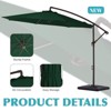 Hyleory Beeram 10FT Round Cantilever Umbrella with Counterweight - 4 of 4