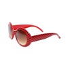 Forum Novelties Retro Rock Red Polkadot Costume Sunglasses Adult - 3 of 4