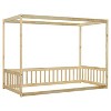 CAVINAS Twin Size Wood Montessori Bed,Modern Canopy Floor Bed with Safety Guardrails,Toddler Bed for Bedroom - 4 of 4