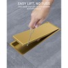 YAWWALK Luxury Gold Linear Shower Drain with Removable Cover, 11.81" x 4.33", Rectangle - 3 of 4