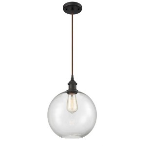 Athens - 1 Light Cord Hung Mini Pendant In Industrial Style-13 Inches Tall and 10 Inches Wide - 1 of 1