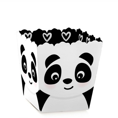 Big Dot of Happiness Party Like a Panda Bear - Baby Shower or Birthday Party Mini Favor Boxes - Party Treat Candy Boxes - Set of 12