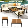 9-Pieces Patio Conversation Set With Metal Frame And Cushion,Patio Sectional Sofa And Coffee Table,Outdoor Furniture -Maison Boucle - 4 of 4