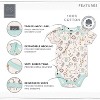 The Peanutshell Baby Boy Short Sleeve Bodysuits, 5-Pack, Blue/Gray/Dino, Newborn to 24 Months - 2 of 4