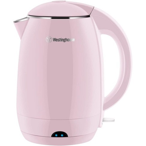 Westinghouse Electric Cordless Kettle - Crafted with 1.8L Capacity, Auto  Shutoff, Stainless Steel Interior, 360 Swivel Base and Cord Storage - Pink