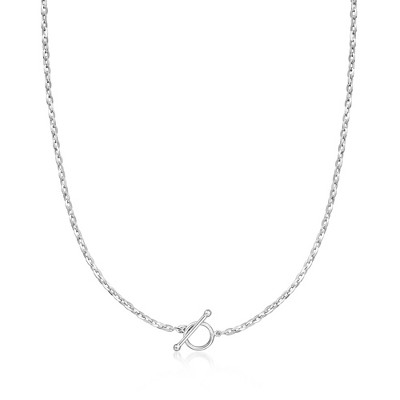 Ross-Simons 2.7mm Sterling Silver Cable-Chain Toggle Necklace