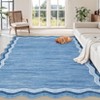 Machine Washable 8x10 Living Room Rug Modern Plain Carpet Stain Resistant Easy To Clean Carpet Non Slip Low Pile Floor Cover For Bedroom Playroom - 2 of 4