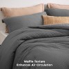 2-3 Pcs Waffle Comforter Set Soft and Breathable Bedding Comforter Set - 4 of 4