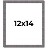 PosterPalooza | Textured Grey Picture Frame - UV Acrylic, Foam Board Backing, Hanging Hardware - 2 of 4