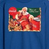 Men's - Coca Cola - Vintage Santa With Coca Cola Ice Cooler Long Sleeve Graphic T-Shirt - 2 of 4