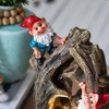 NAYSAYE Fountain Decorative Woodland Gnome Water Feature to Create Atmosphere Suitable for Garden Patio Indoor Outdoor, Brown, 4.7"*13.8"*4.6" - 3 of 4