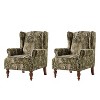 Jeffrey Traditional Nailhead Trim Armchair with Solid Legs Set of 2|HULALA HOME - 2 of 4