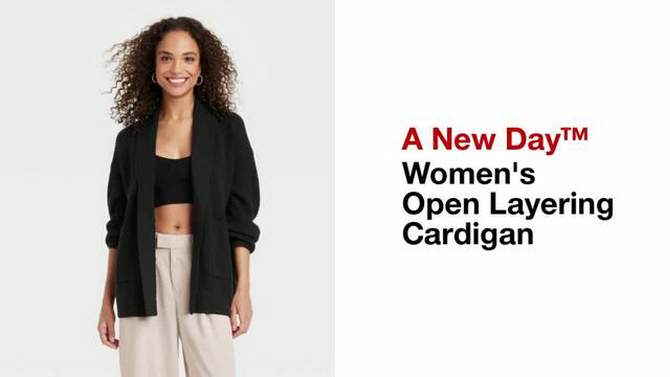 Women's Open Layering Cardigan - A New Day™, 2 of 11, play video