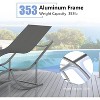 homfan Patio Lounge Chairs Set of 2 - S-Shaped Ergonomic Design, Quick-Dry Textilene Fabric, Aluminum Frame - All-Weather Chaise Lounge - 4 of 4
