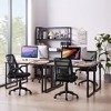 VECELO Mid-Back Swivel Ergonomic Office Chair with Adjustable Arms Mesh Lumbar Support - 4 of 4