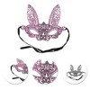 Unique Bargains Lace Long-Ear Bunny Half Face Party Mask 1 Pc - 3 of 4