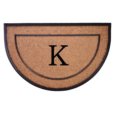 Calloway Mills 106573048K The General Monogram Doormat 30 In. x 48 In. Letter K