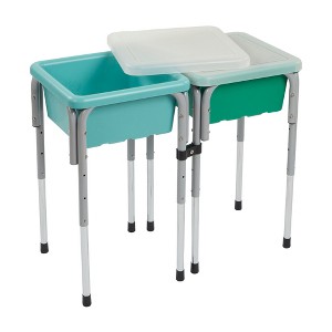 ECR4Kids 2-Station Sand and Water Adjustable Play Table - 1 of 4