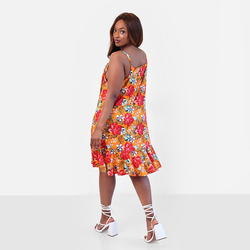 Rebdolls Women's Island Dream Tropical Print Shift Mini Dress, 3 of 5