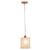 Lalia Home 7.25" Glamorous Crystal Drum Pendant Light Rose Gold - 2 of 4