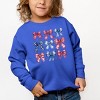 The Juniper Shop Coquette Bow Chart Stars And Stripes Toddler Sweatshirt - 3 of 4