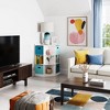 5pc Kids' Corner Cabinet Set With 4 Bins Gray/turquoise/aqua - Riverridge  Home : Target