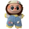Doll Clothes Superstore Blue and Yellow Jumpsuit with Visor for 17.5 cm Labubu Dolls - 2 of 4
